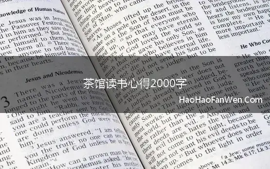 茶馆读书心得2000字