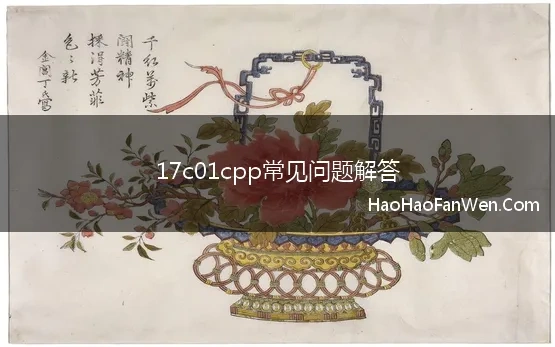 17c01cpp常见问题解答