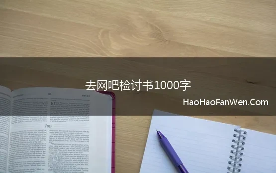 去网吧检讨书1000字