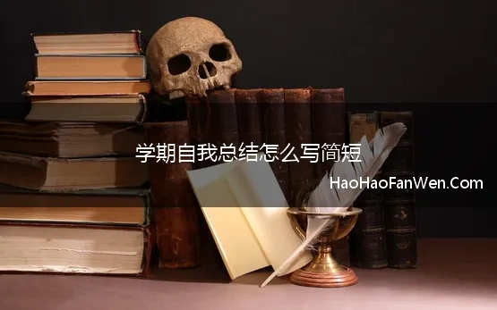 学期自我总结怎么写简短