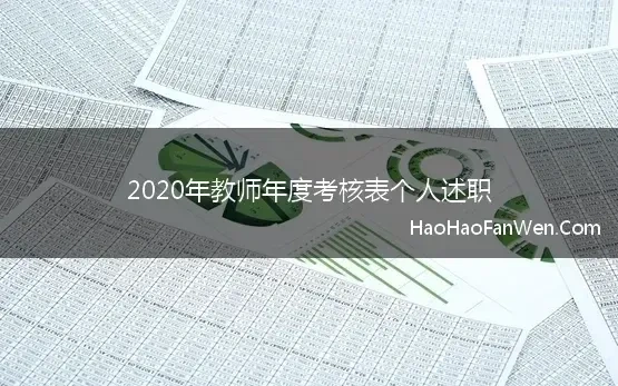 教师2020年度述职报告