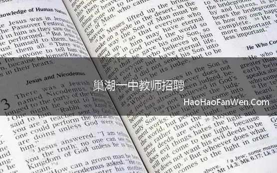 巢湖一中教师招聘