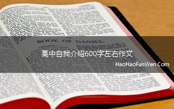 高中自我介绍600字左右作文