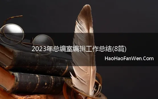 2023年总编室编辑工作总结(8篇)