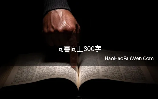 向善向上800字(关于奋发向上崇德向善作文800字)