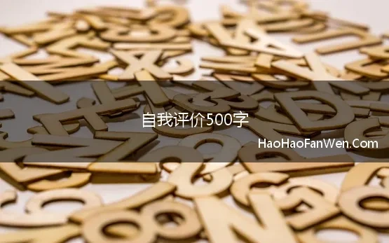 自我评价500字(个人简历自我评价)