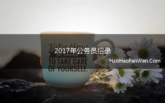 2017年公务员招录 2017年湖北公务员考试申论范文