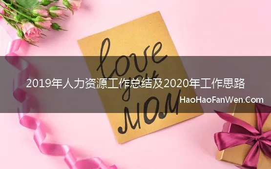 2019年人力资源工作总结及2020年工作思路