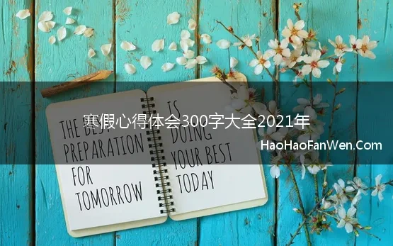 寒假心得体会300字大全2021年