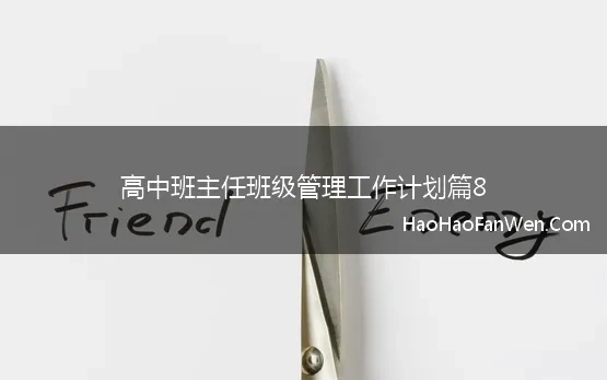 高中班主任班级管理工作计划