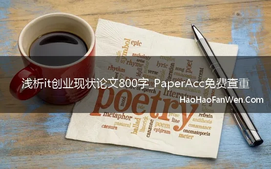 浅析it创业现状论文800字_PaperAcc免费查重