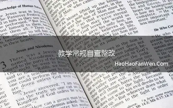 教学常规自查整改 教师教学常规自查报告6篇