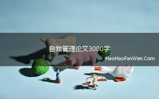 自我管理论文3000字