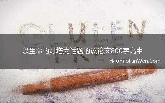 生命的灯塔议论文800字