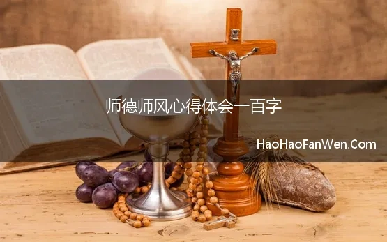 师德师风心得体会一百字