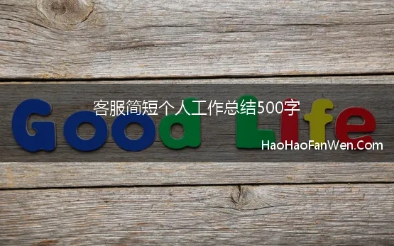 健身客服个人总结500字