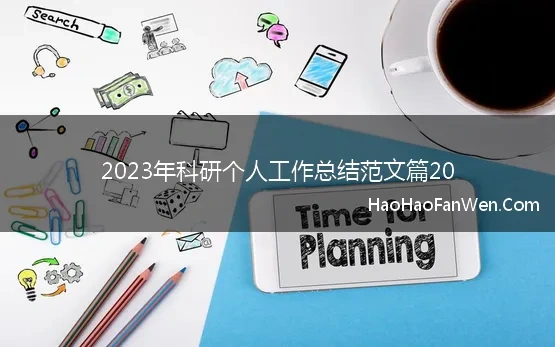 2023年科研个人工作总结范文篇20