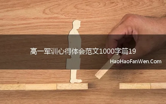 高一军训心得体会范文1000字篇19