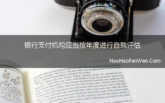 银行支付机构应当按年度进行自我评估(银发〔2012〕176号《中国人民银行关于建立支付机构监管报告制度的通知》)