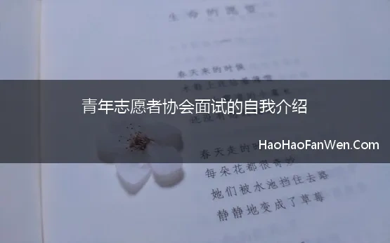 参加志愿者协会面试的自我介绍