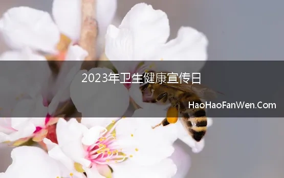 2023年卫生健康宣传日