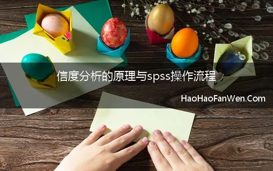 信度分析的原理与spss操作流程