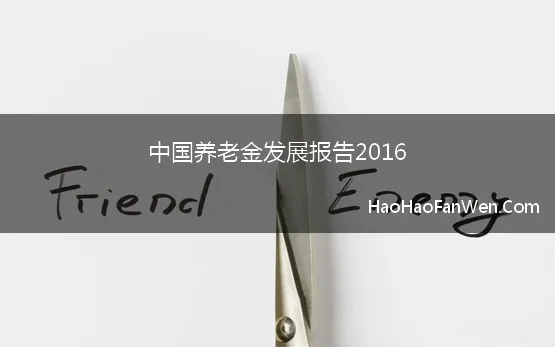 中国养老金发展报告2016(中国养老金融发展报告)