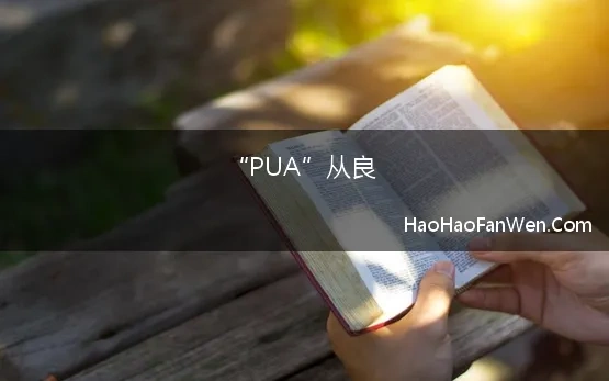 “PUA”从良