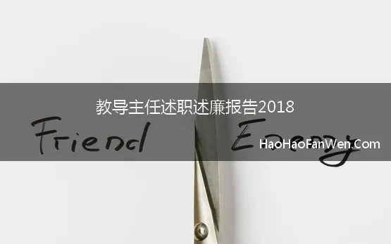 教导主任述职述廉报告2018