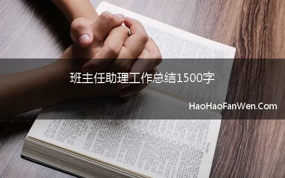 班主任助理工作总结1500字