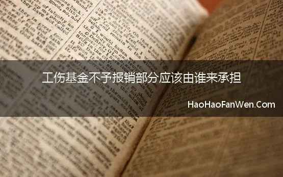 工伤基金不予报销部分应该由谁来承担【精选】