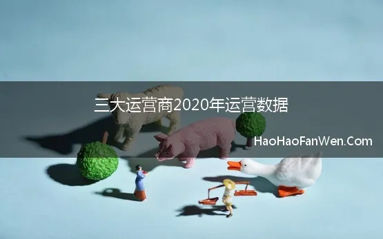 三大运营商2020年运营数据【精选】